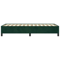 Giroletto senza Materasso-Struttura Letto Verde Scuro 100x200 cm in Velluto 340775