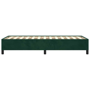 Giroletto senza Materasso-Struttura Letto Verde Scuro 100x200 cm in Velluto 340775