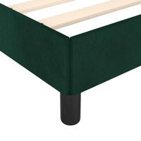 Giroletto senza Materasso-Struttura Letto Verde Scuro 100x200 cm in Velluto 340775