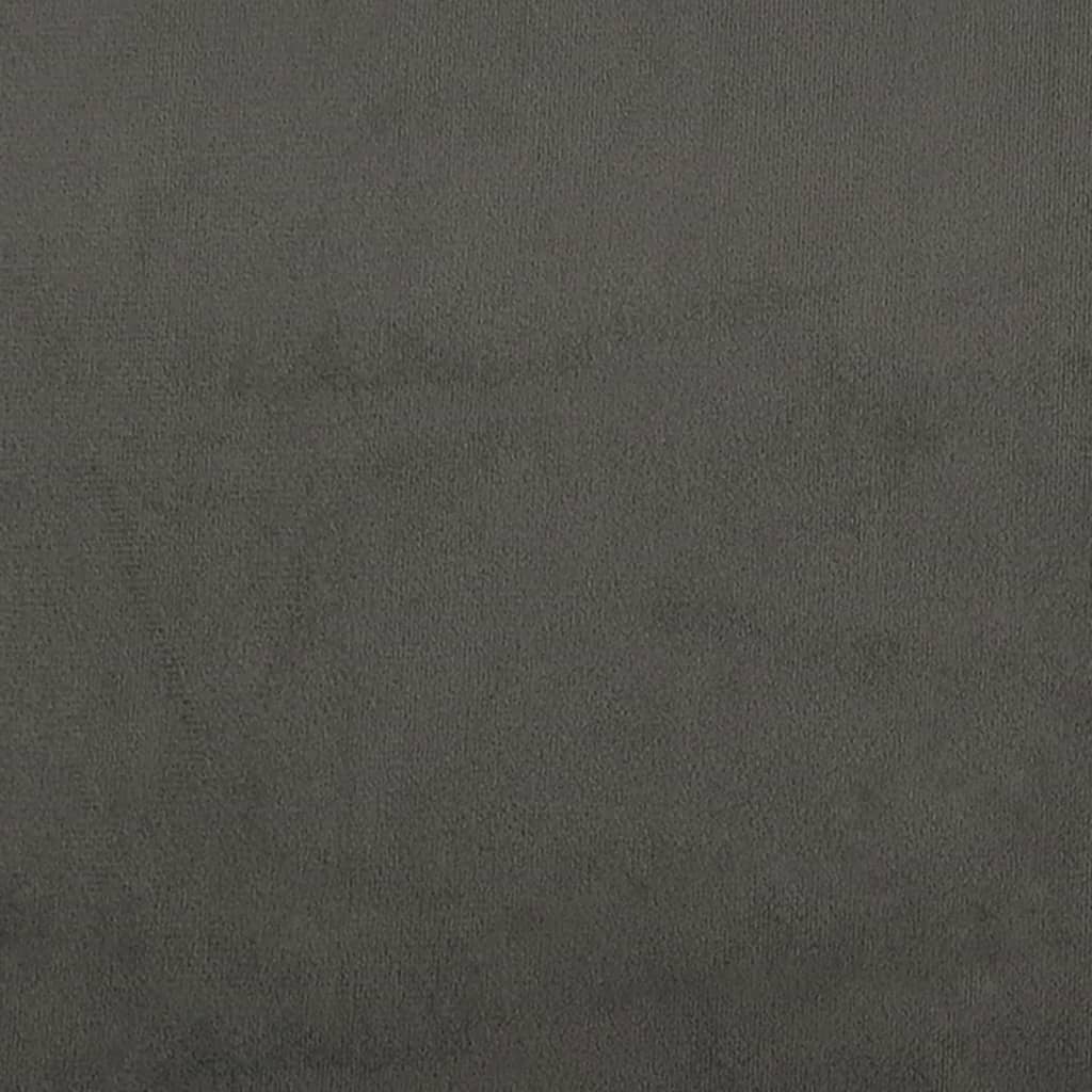 Giroletto senza Materasso Grigio Scuro 140x200 cm Velluto 347325