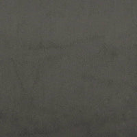 Giroletto senza Materasso Grigio Scuro 140x200 cm Velluto 347325