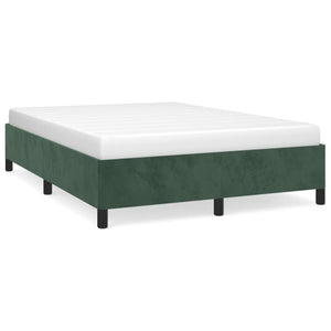Giroletto senza Materasso-Struttura Letto Verde Scuro 140x200 cm in Velluto 446897