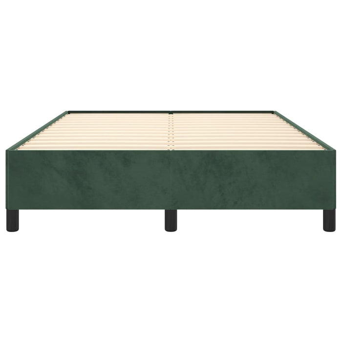 Giroletto senza Materasso Verde Scuro 140x200 cm in Velluto 347327