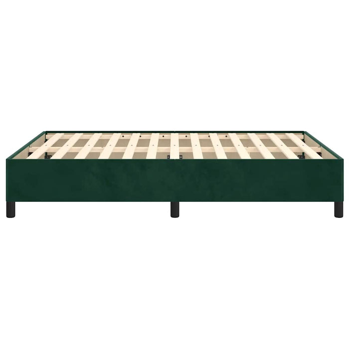 Giroletto senza Materasso-Struttura Letto Verde Scuro 140x200 cm in Velluto 446897