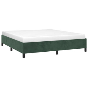 Giroletto senza Materasso-Struttura Letto Verde Scuro 180x200 cm in Velluto 523026
