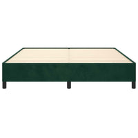 Giroletto senza Materasso-Struttura Letto Verde Scuro 180x200 cm in Velluto 523026