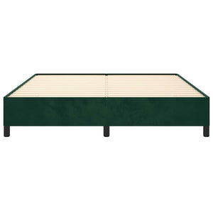 Giroletto senza Materasso-Struttura Letto Verde Scuro 180x200 cm in Velluto 523026