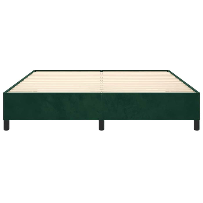 Giroletto senza Materasso-Struttura Letto Verde Scuro 180x200 cm in Velluto 523026