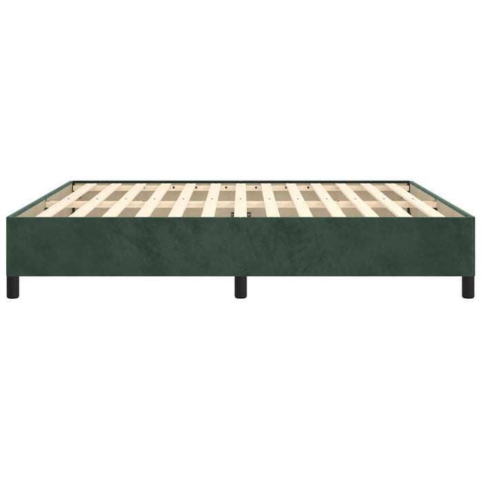 Giroletto senza Materasso-Struttura Letto Verde Scuro 180x200 cm in Velluto 523026