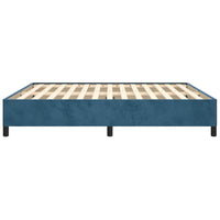 Giroletto senza Materasso Blu Scuro 180x200 cm in Velluto 347340