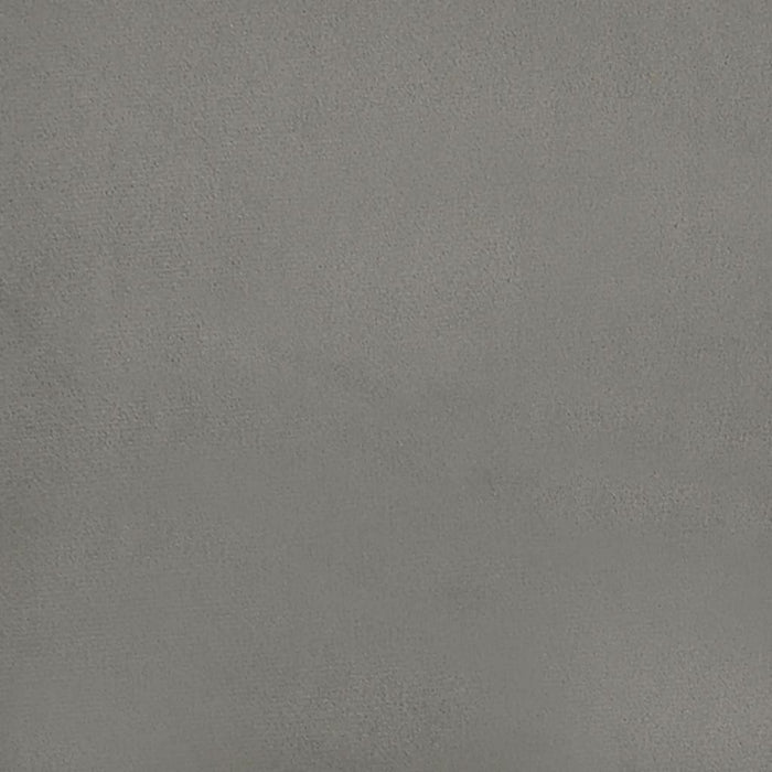 Giroletto senza Materasso Grigio Chiaro 200x200 cm Velluto 347342