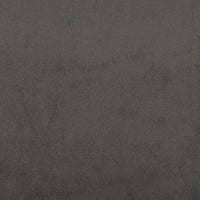 Giroletto senza Materasso Grigio Scuro 200x200 cm Velluto 347343