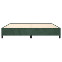 Giroletto senza Materasso-Struttura Letto Verde Scuro 200x200 cm in Velluto 832341