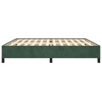 Giroletto senza Materasso Verde Scuro 200x200 cm in Velluto 347345