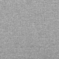 Giroletto con Testiera Grigio Chiaro 80x200 cm in Tessuto cod mxl 56567