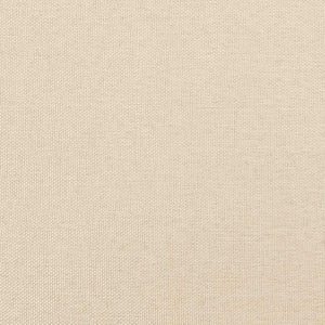Giroletto con Testiera senza Materasso Crema 80x200 cm Tessuto 347372