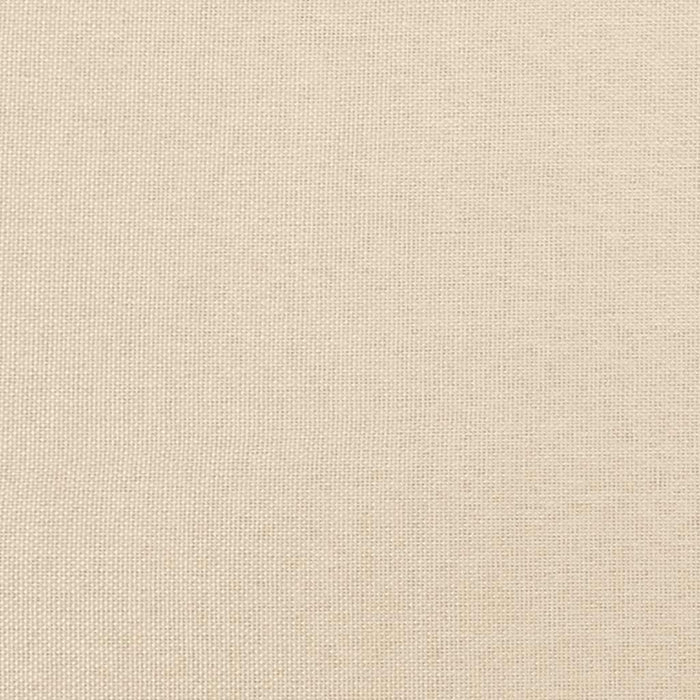 Giroletto con Testiera senza Materasso Crema 80x200 cm Tessuto 347372
