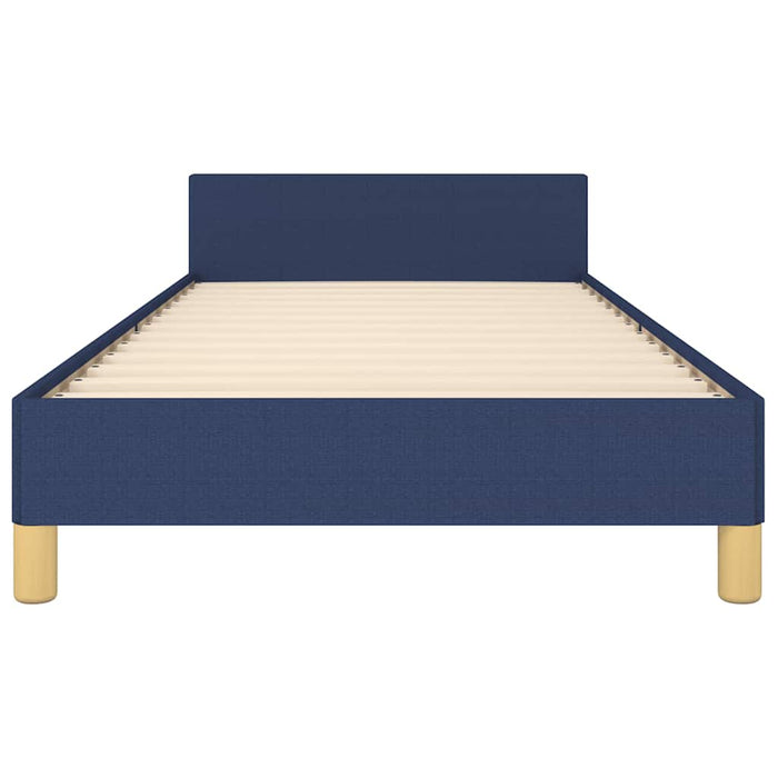 Giroletto con Testiera senza Materasso Blu 80x200 cm Tessuto