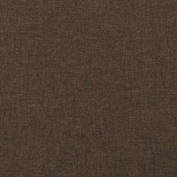Giroletto senza Materasso-Struttura Letto Marrone Scuro 100x200 cm Tessuto 449685