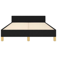 Giroletto senza Materasso-Struttura Letto Nero 120x200 cm Tessuto 958932