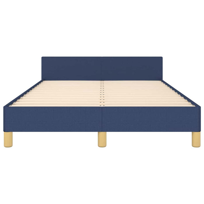 Giroletto con Testiera senza Materasso Blu 120x200 cm Tessuto 347405