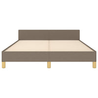 Giroletto senza Materasso-Struttura Letto Tortora 140x190 cm in Tessuto 646754
