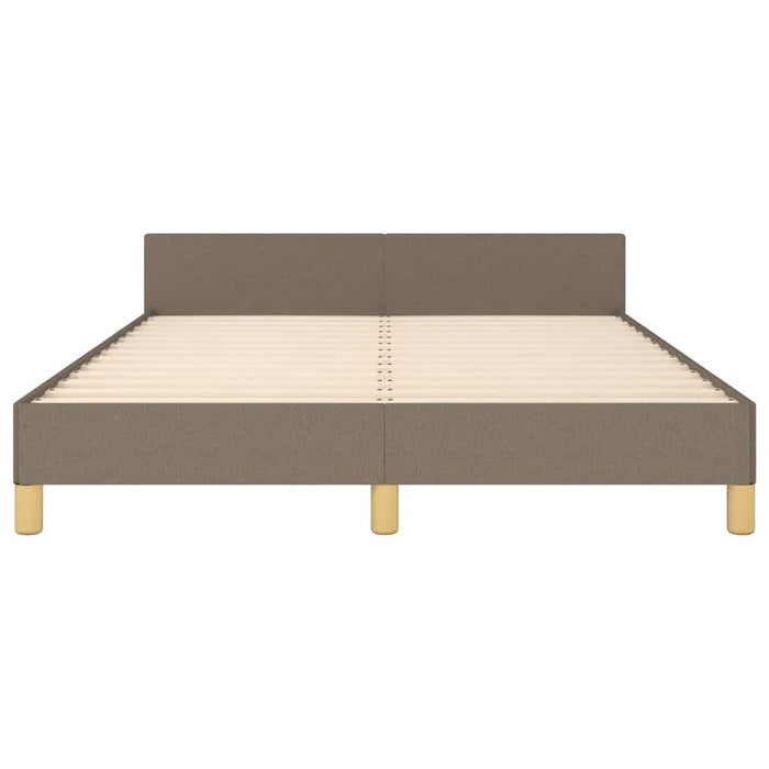 Giroletto senza Materasso-Struttura Letto Tortora 140x190 cm in Tessuto 646754