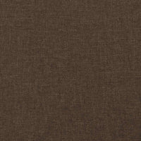 Giroletto senza Materasso-Struttura Letto Marrone Scuro 140x200 cm Tessuto 583362
