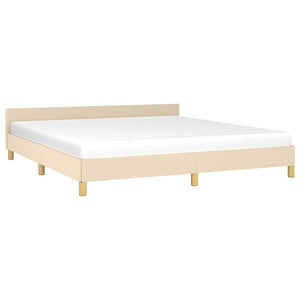 Giroletto senza Materasso Crema 180x200 cm in Tessuto 347436