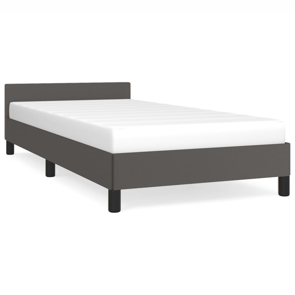 Giroletto con Testiera Crema 90x200 cm in Similpelle cod mxl 62541