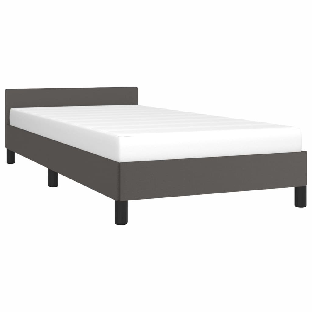 Giroletto con Testiera Crema 90x200 cm in Similpelle cod mxl 62541