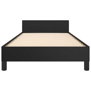 Giroletto con Testiera senza Materasso Nero 100x200 cm 347483