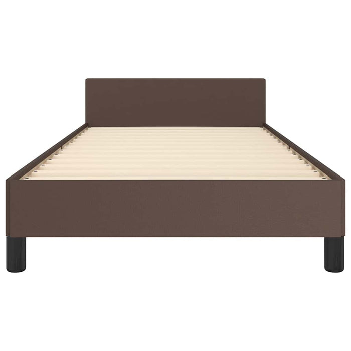 Giroletto con Testiera senza Materasso Marrone 100x200 cm 347486