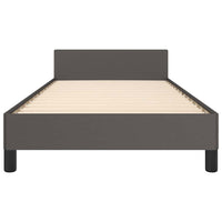 Giroletto con Testiera senza Materasso Grigio 100x200 cm 347487