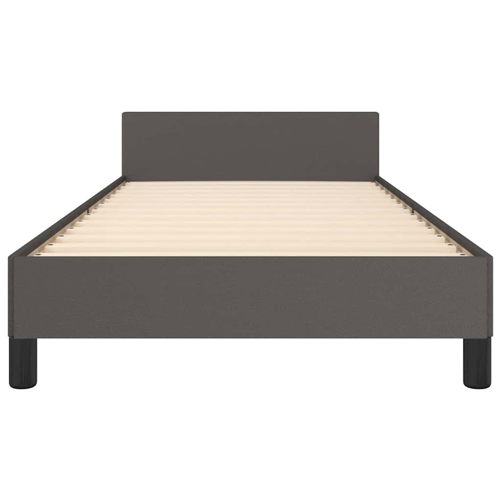 Giroletto con Testiera senza Materasso Grigio 100x200 cm 347487