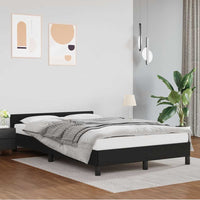 Giroletto con Testiera senza Materasso Nero 120x200 cm 347489