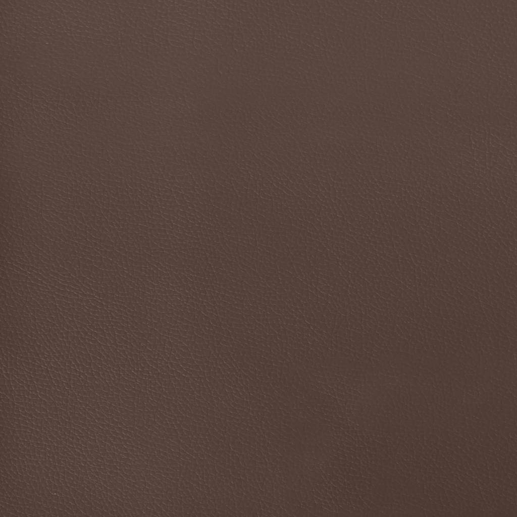 Giroletto con Testiera senza Materasso Marrone 200x200 cm