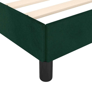 Giroletto senza Materasso-Struttura Letto Verde Scuro 80x200 cm in Velluto 439555