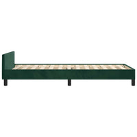 Giroletto senza Materasso-Struttura Letto Verde Scuro 100x200 cm in Velluto 915455