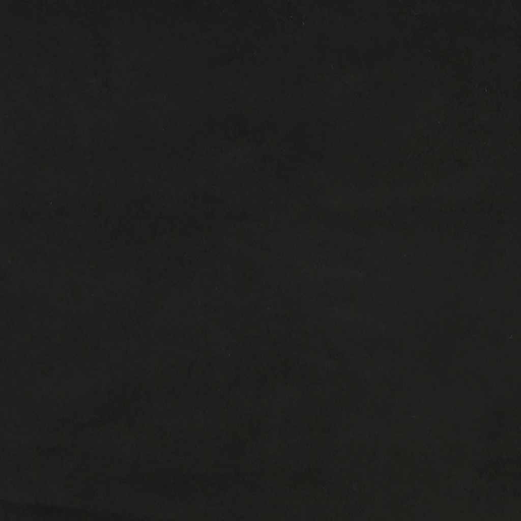 Giroletto senza Materasso-Struttura Letto Nero 120x200 cm Velluto 977216