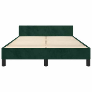 Giroletto senza Materasso-Struttura Letto Verde Scuro 120x200 cm in Velluto 358174
