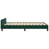 Giroletto senza Materasso-Struttura Letto Verde Scuro 120x200 cm in Velluto 358174