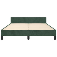 Giroletto senza Materasso Verde Scuro 140x190 cm in Velluto 347570
