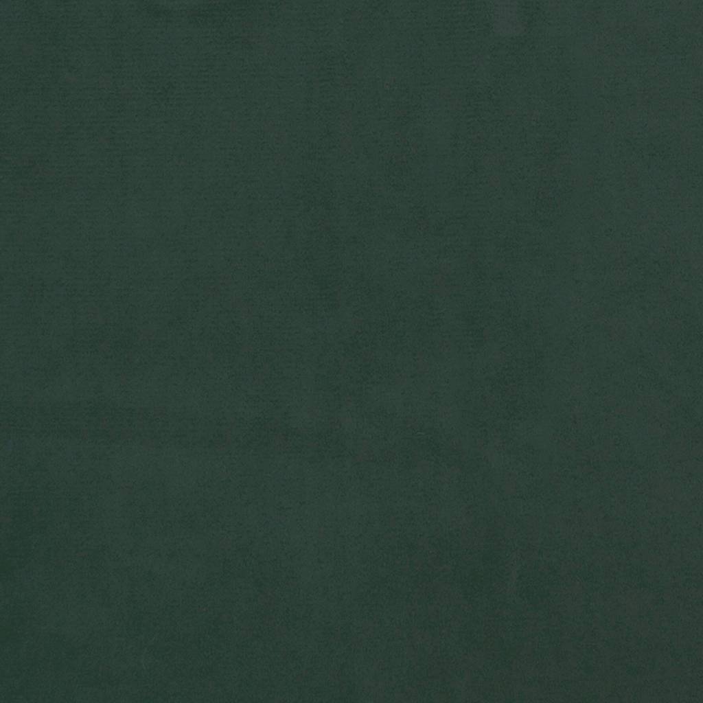 Giroletto senza Materasso Verde Scuro 140x190 cm in Velluto 347570