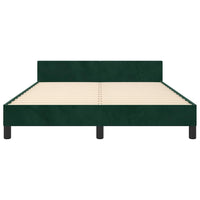Giroletto senza Materasso-Struttura Letto Verde Scuro 140x200 cm in Velluto 863598