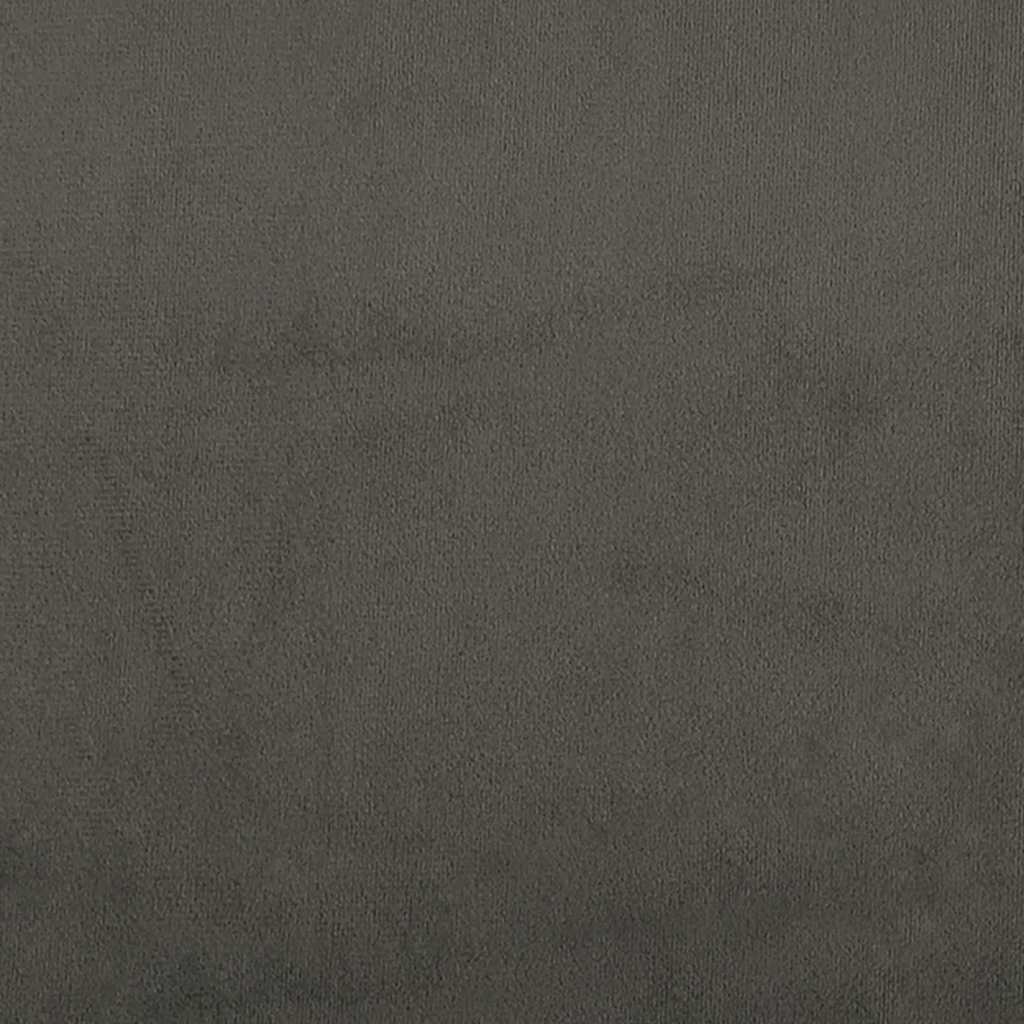 Giroletto senza Materasso Grigio Scuro 160x200 cm Velluto 347580