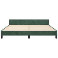 Giroletto senza Materasso Verde Scuro 180x200 cm in Velluto 347588