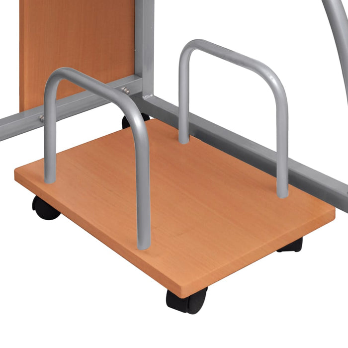 Scrivania da Computer Marrone 110x52x88,5 cm Legno Multistrato cod mxl 67126