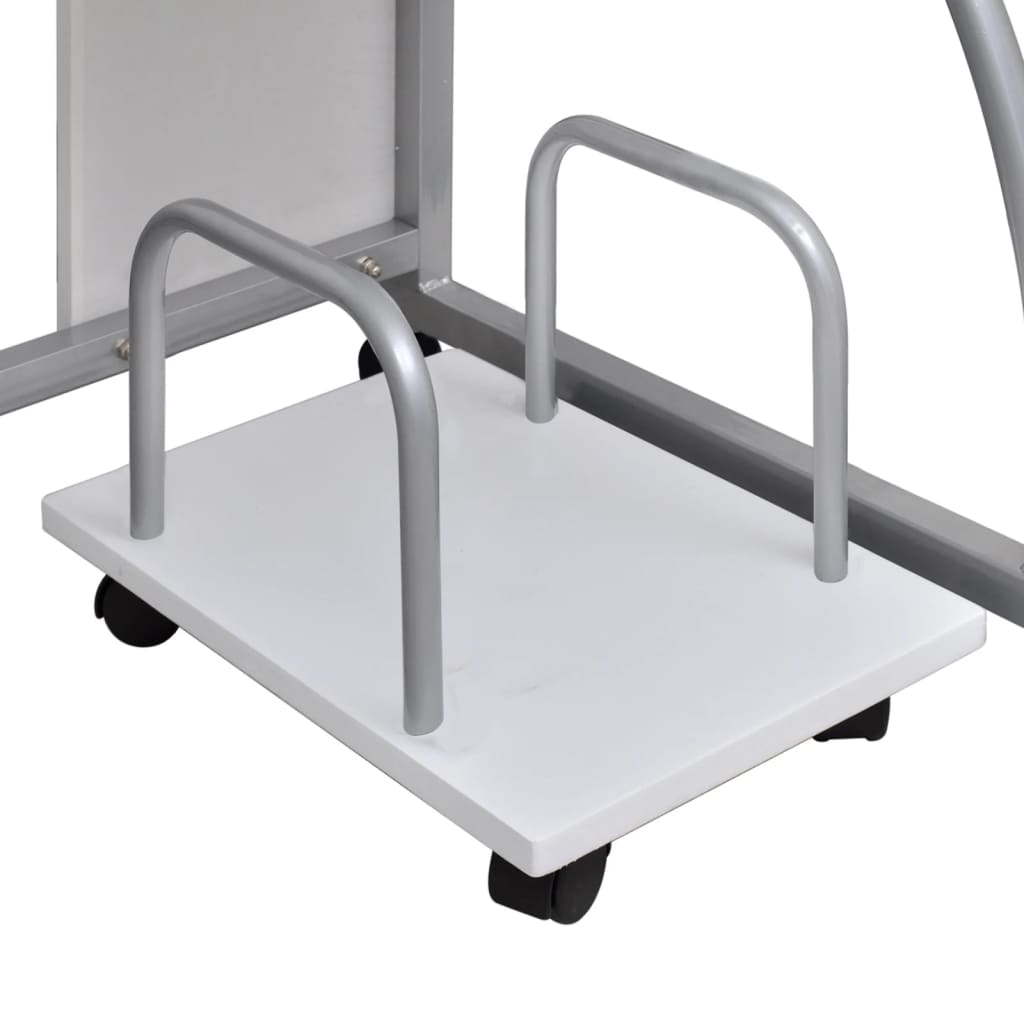 Scrivania da Computer Bianca 110x52x88,5 cm Legno Multistrato cod mxl 76891