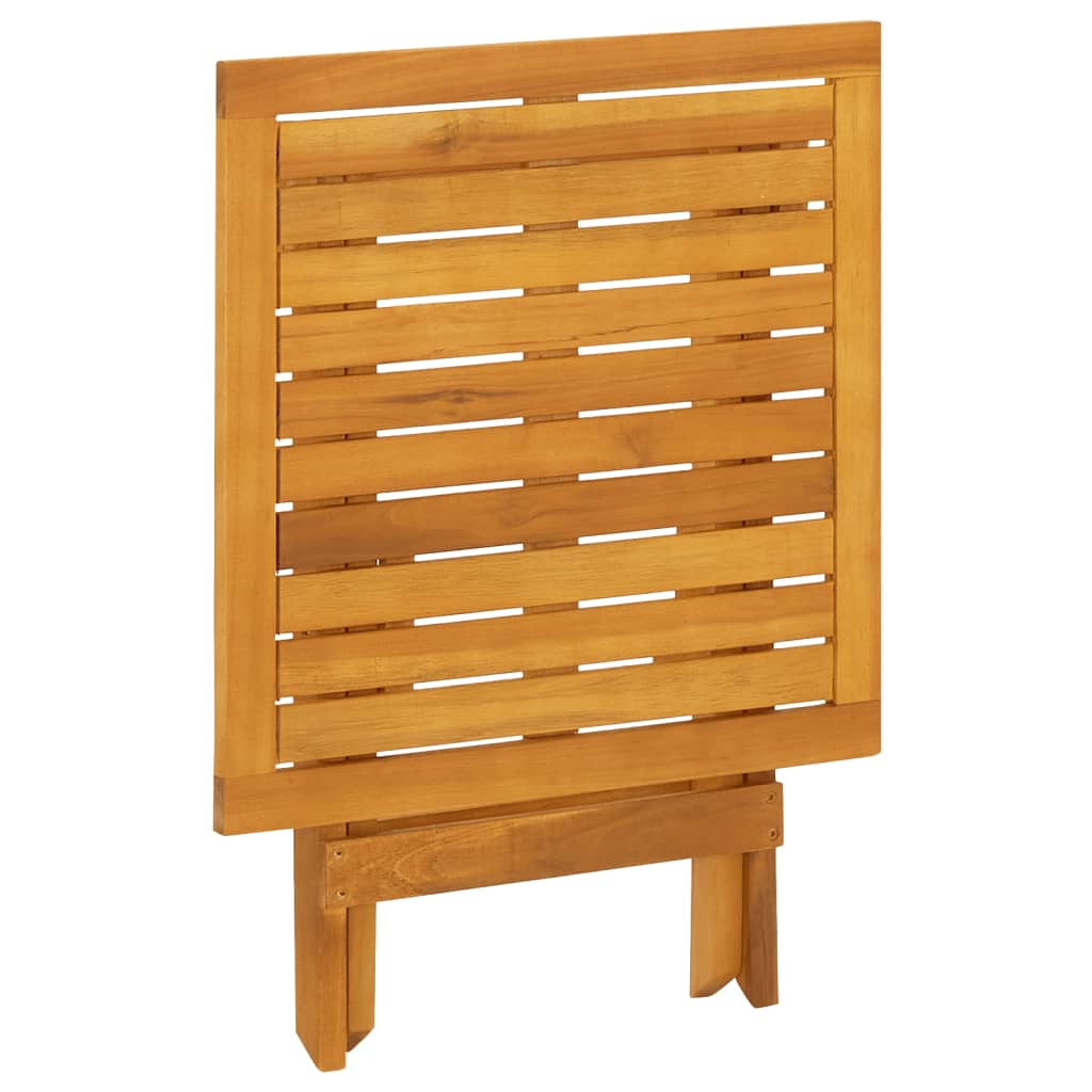 Sdraio da Esterno con Poggiapiedi e Tavolo in Massello d'Acacia 3120439